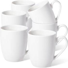 16 oz Large Coffee Mugs Set of 6 Ceramic Coffee Mug White Coffee Cups Tea Cups Idea Gift for Women Men House Warming Gifts New Home Office